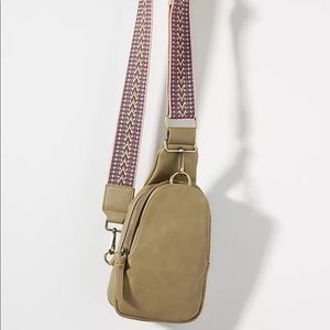 NWT Liberty Crossbody Sling Bag in Khaki